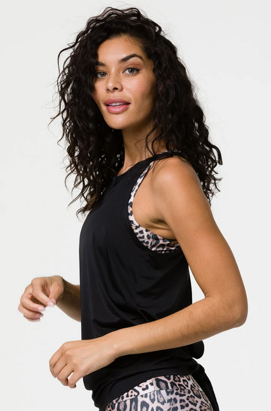 Image Title Onzie Tie Back Tank - Black